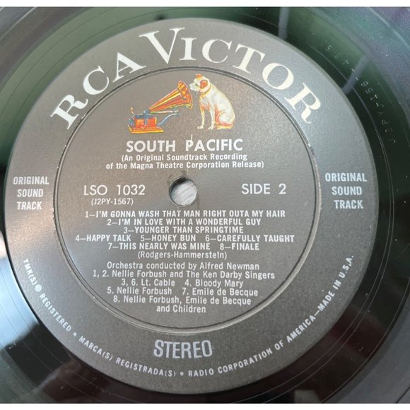 South Pacific Original Soundtrack Vinyl LP RCA Living Stereo LSO-1032 VG+ - Picture 3 of 6